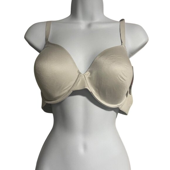 Natori Revelation Full Coverage Contour Underwire Bra Light Beige Size 38D - Picture 1 of 9